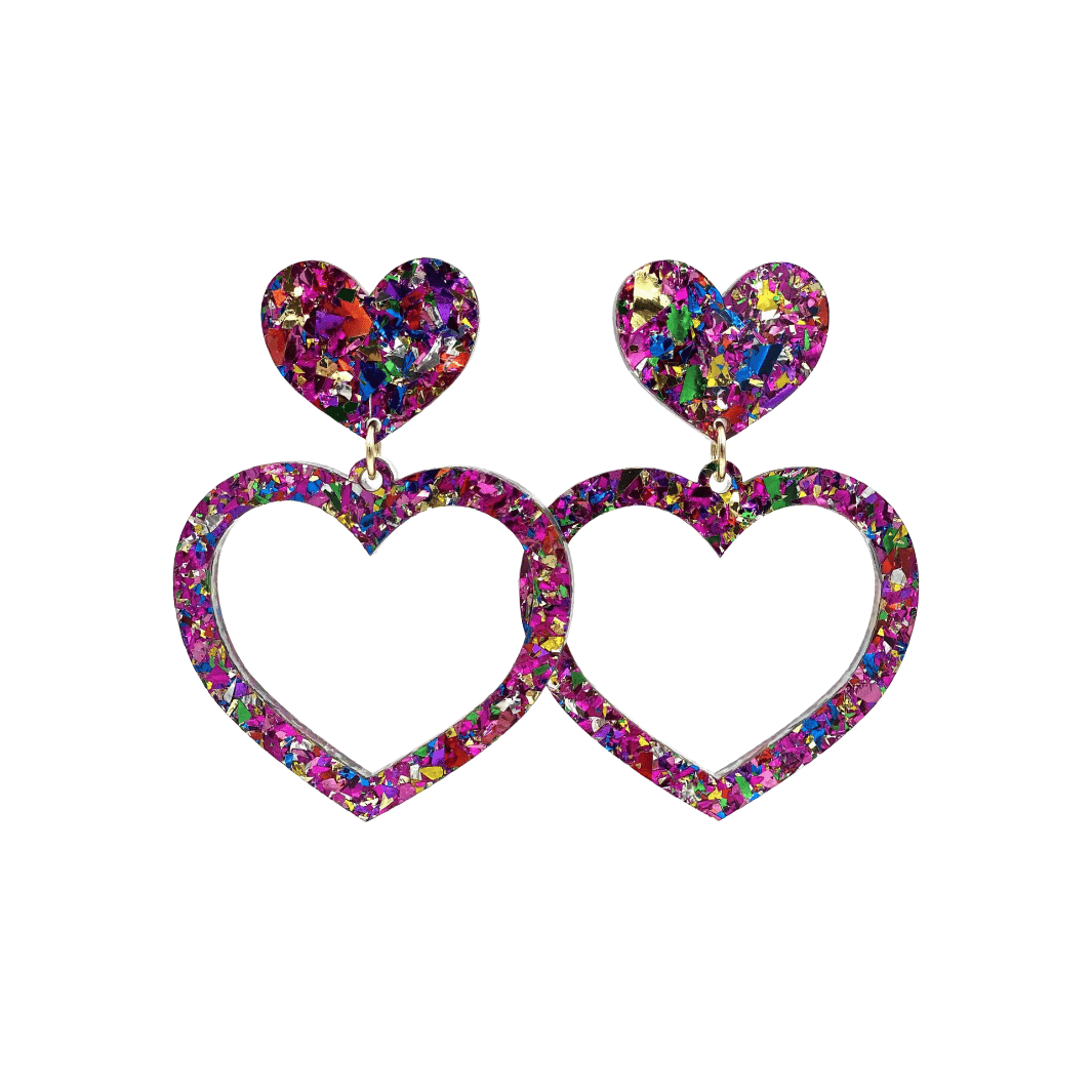 Haus of Dizzy 'Aladdin' Barbie Heart Earrings