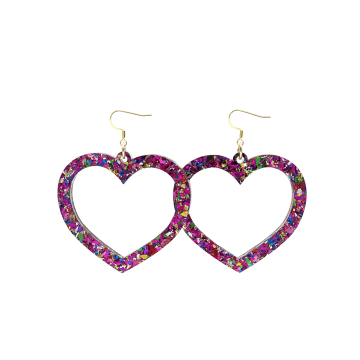 Haus of Dizzy 'Aladdin' Barbie Heart Earrings