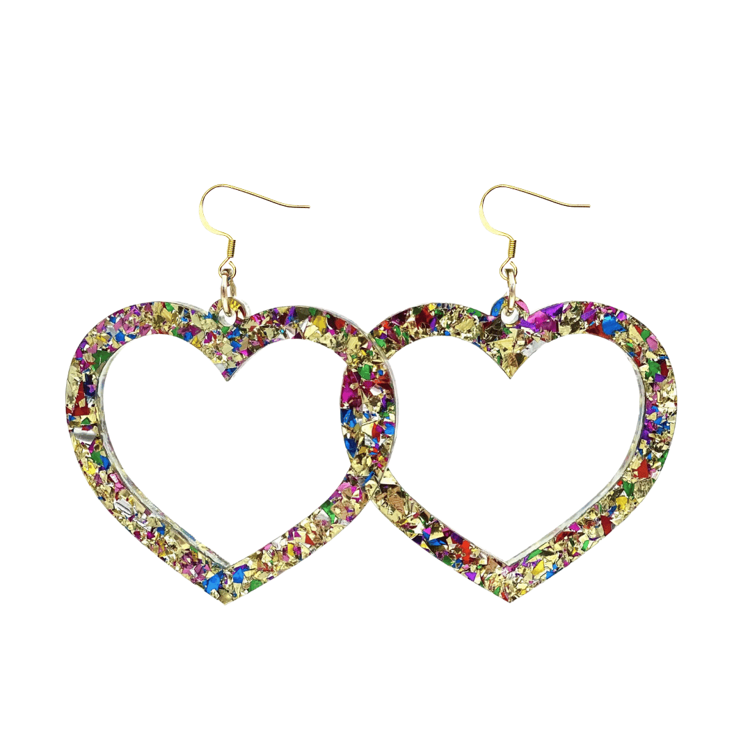 Haus of Dizzy 'Aladdin' Barbie Heart Earrings