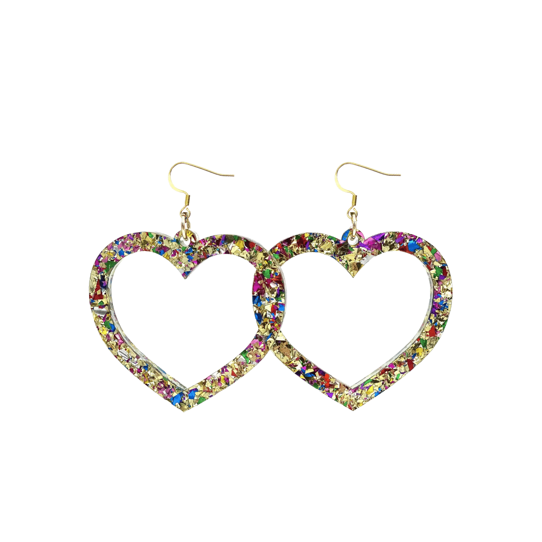 Haus of Dizzy 'Aladdin' Barbie Heart Earrings