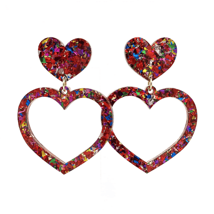 Haus of Dizzy 'Aladdin' Barbie Heart Earrings