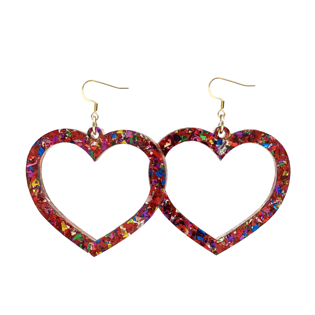 Haus of Dizzy 'Aladdin' Barbie Heart Earrings