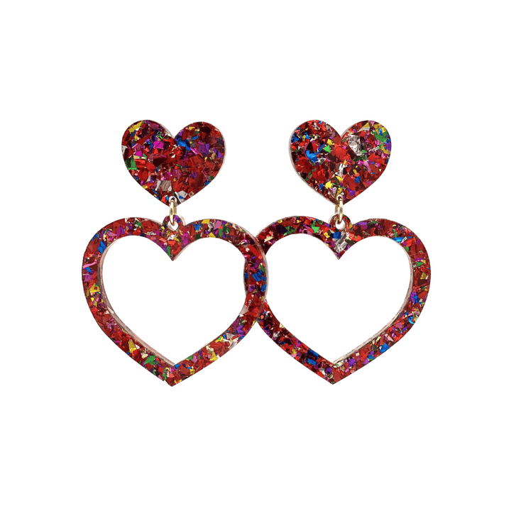 Haus of Dizzy 'Aladdin' Barbie Heart Earrings