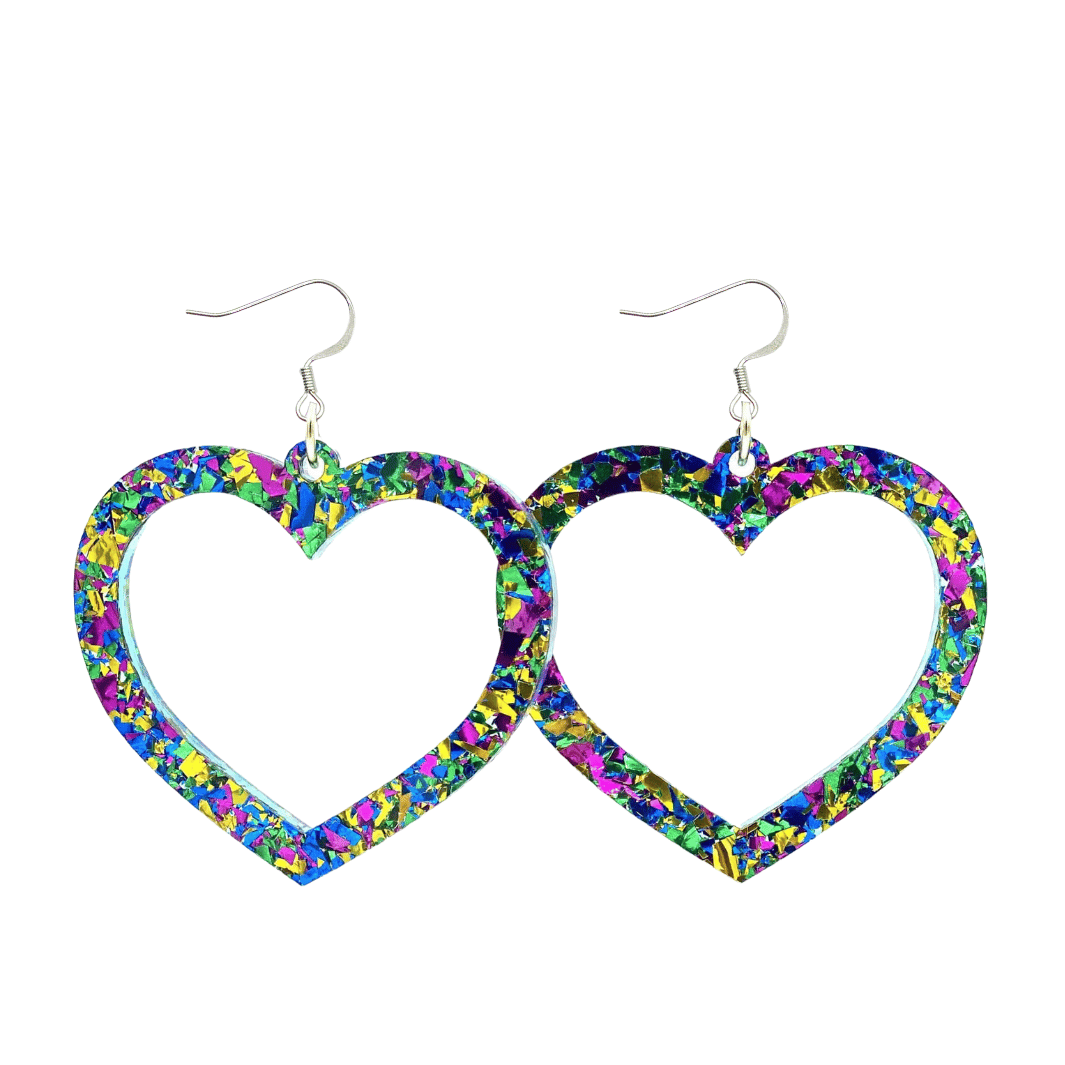 Haus of Dizzy 'Aladdin' Barbie Heart Earrings