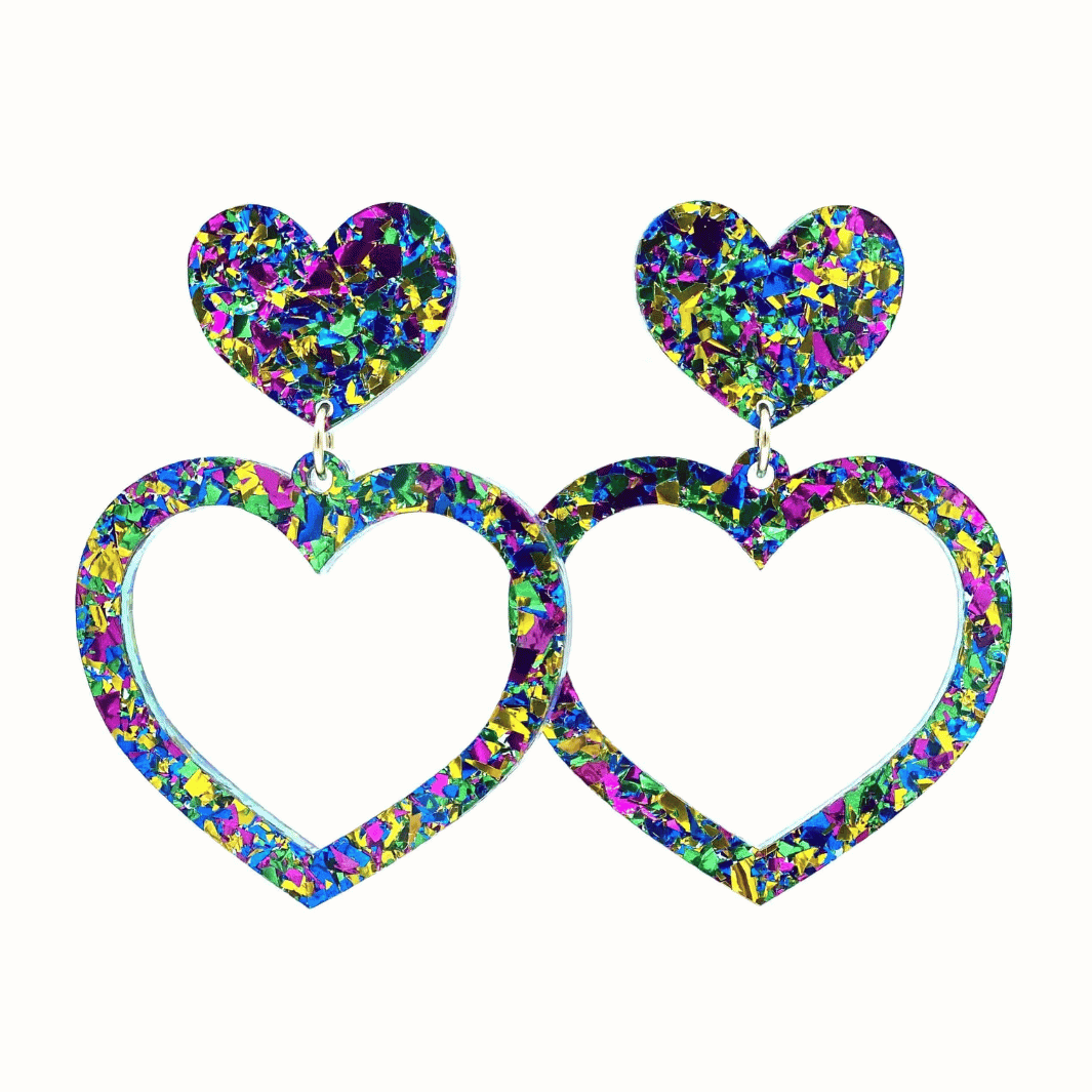 Haus of Dizzy 'Aladdin' Barbie Heart Earrings