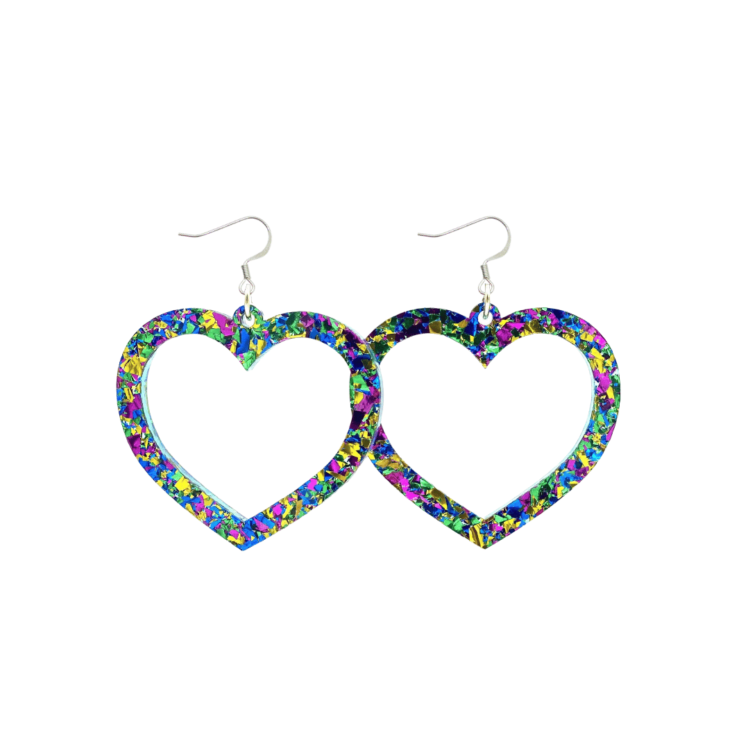 Haus of Dizzy 'Aladdin' Barbie Heart Earrings