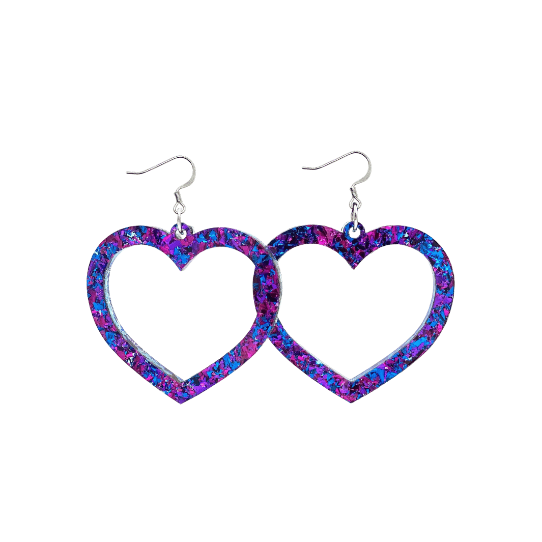 Haus of Dizzy 'Aladdin' Barbie Heart Earrings