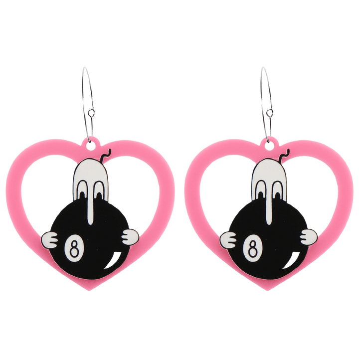 Haus of Dizzy x Roxxi's Poolroom 'Kilroy' Barbie Heart Earrings