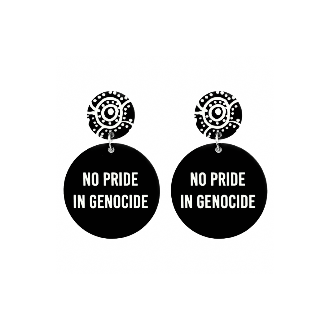 Haus of Dizzy 'No Pride in Genocide' Earrings