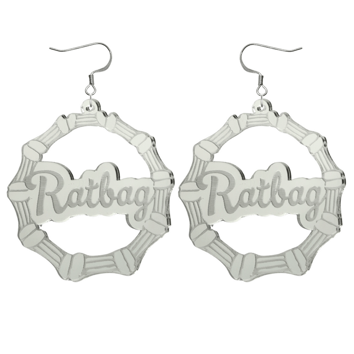 Haus of Dizzy 'Ratbag' Bamboo Hoop Earrings