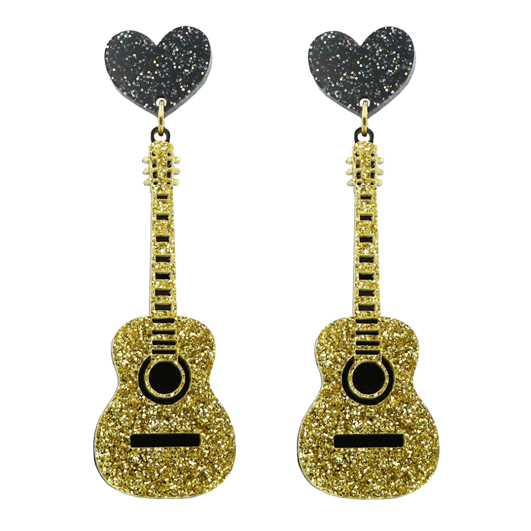 Haus of Dizzy 'Superstar Guitar' Earrings