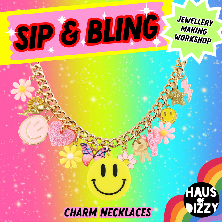 Sip & Bling Charm Necklace Workshop - New Dates Announced!