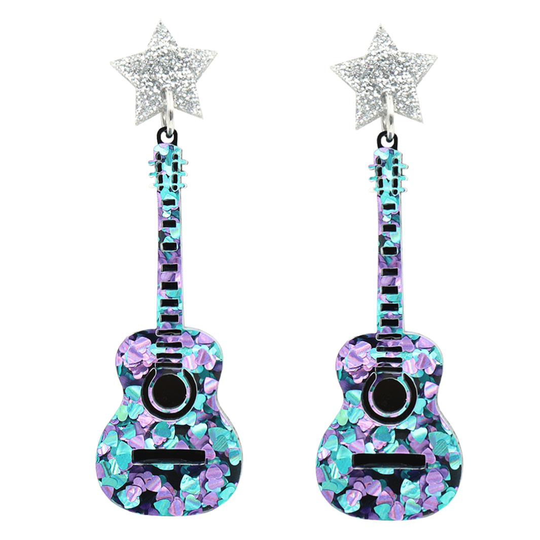 Haus of Dizzy 'Superstar Guitar' Earrings