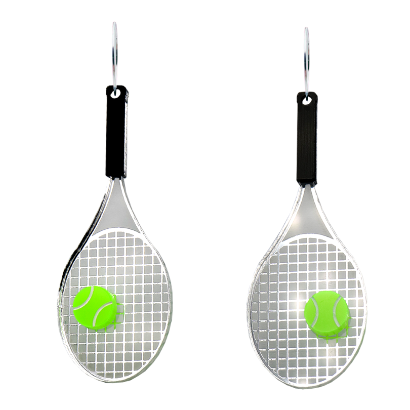 Haus of Dizzy Tennis Racket Earrings