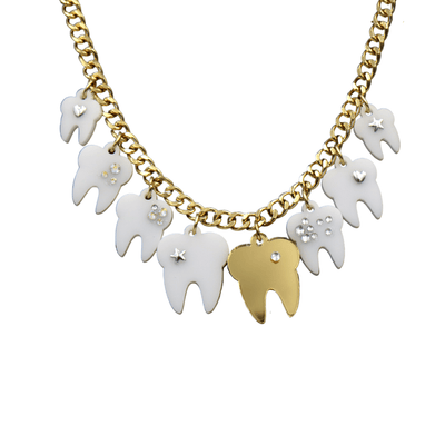Haus of Dizzy Toothy Gems Necklace