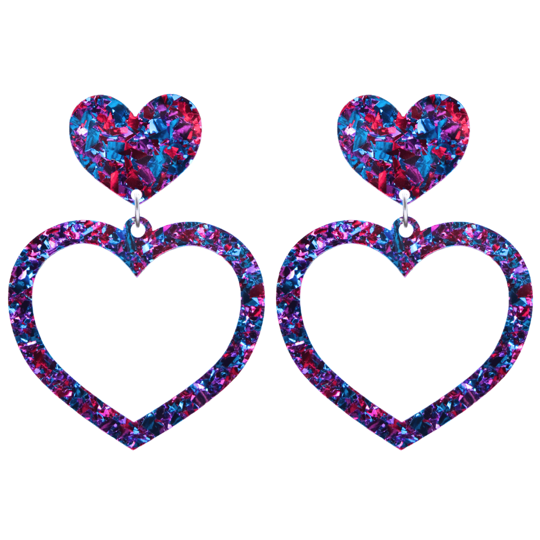 Haus of Dizzy 'Aladdin' Barbie Heart Earrings