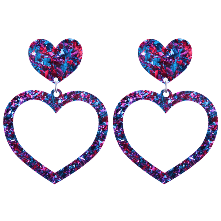 Haus of Dizzy 'Aladdin' Barbie Heart Earrings