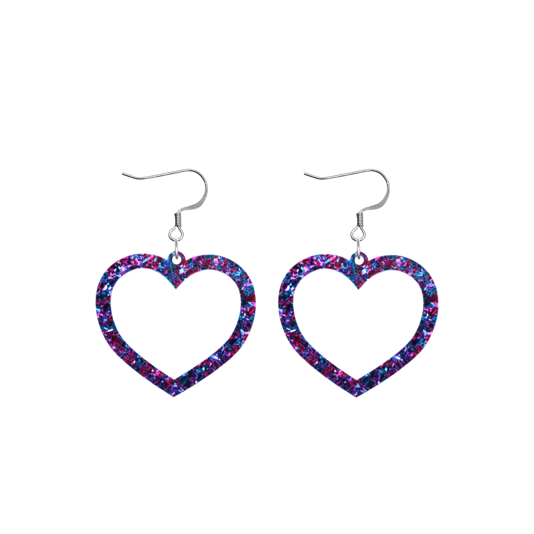 Haus of Dizzy 'Aladdin' Barbie Heart Earrings