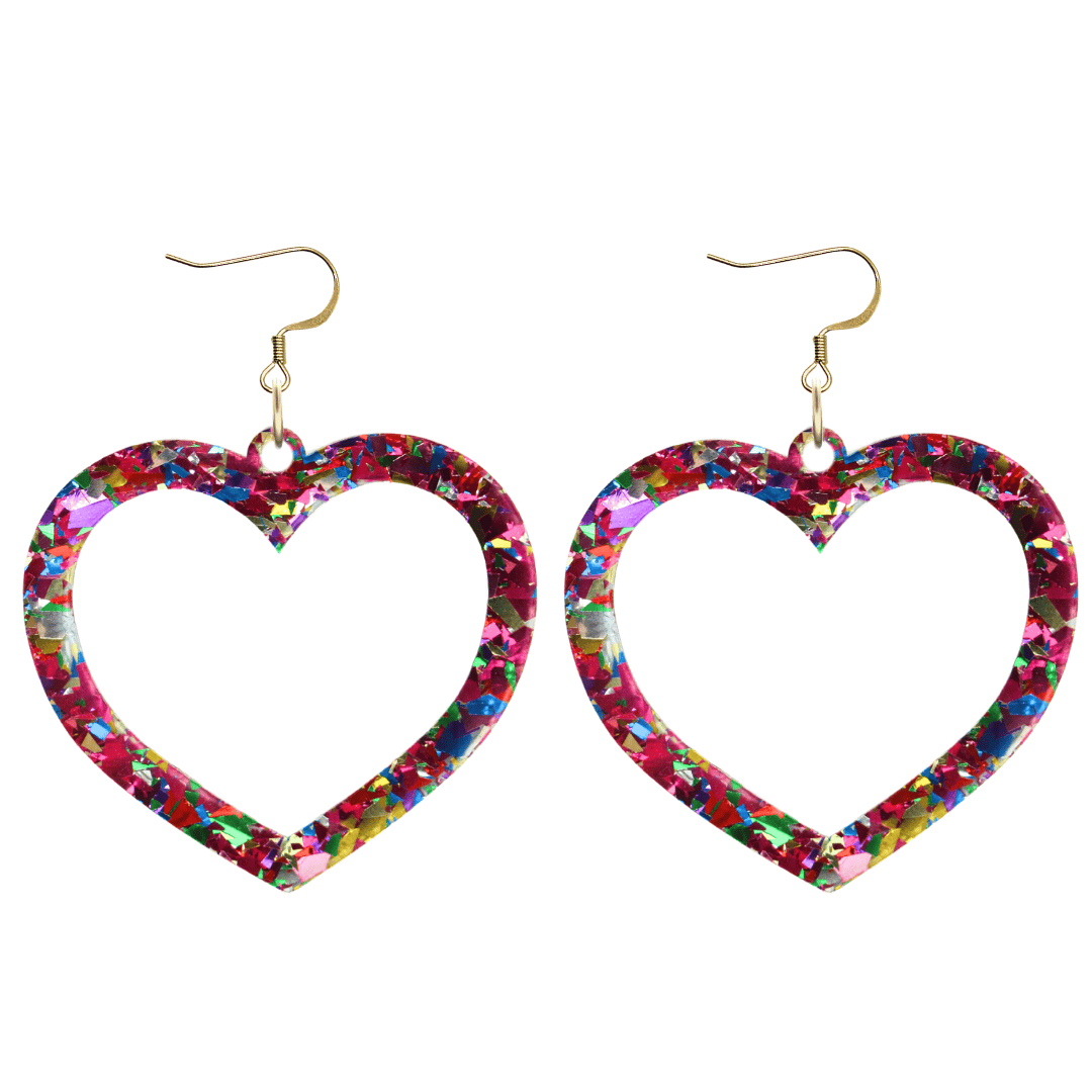 Haus of Dizzy 'Aladdin' Barbie Heart Earrings