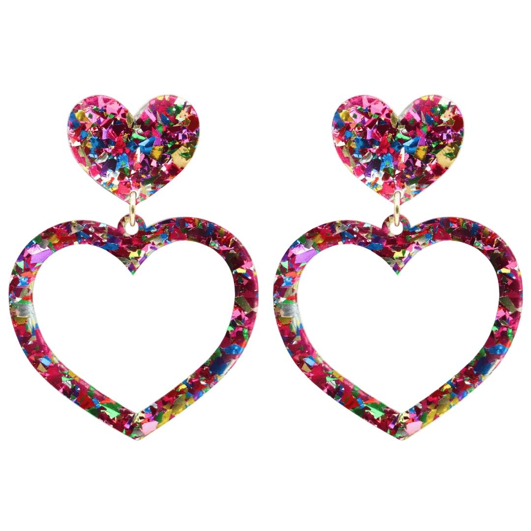 Haus of Dizzy 'Aladdin' Barbie Heart Earrings