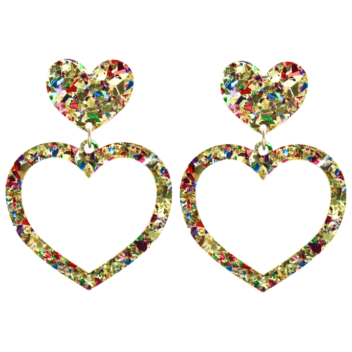 Haus of Dizzy 'Aladdin' Barbie Heart Earrings