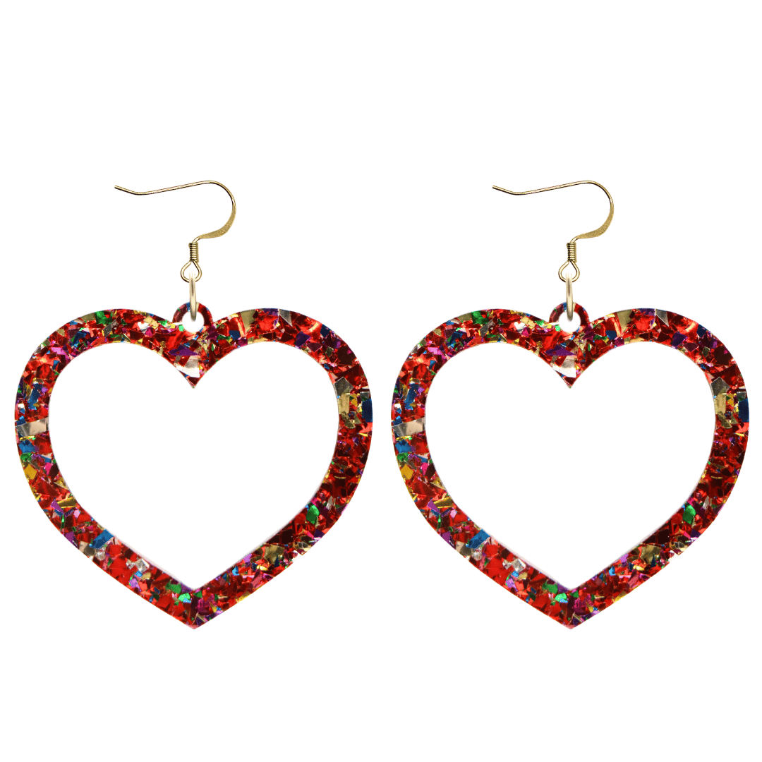 Haus of Dizzy 'Aladdin' Barbie Heart Earrings