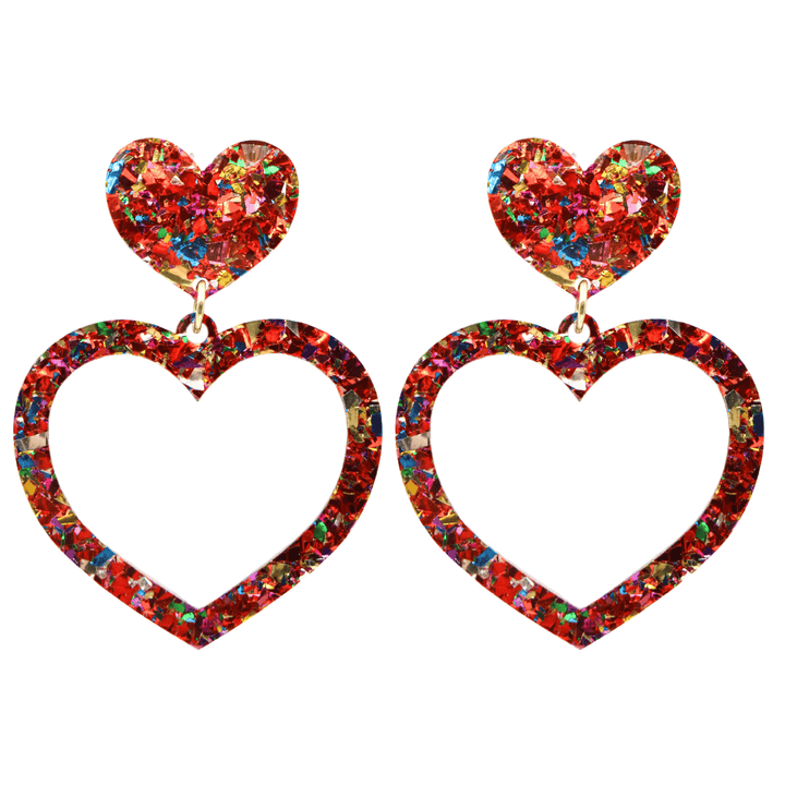 Haus of Dizzy 'Aladdin' Barbie Heart Earrings