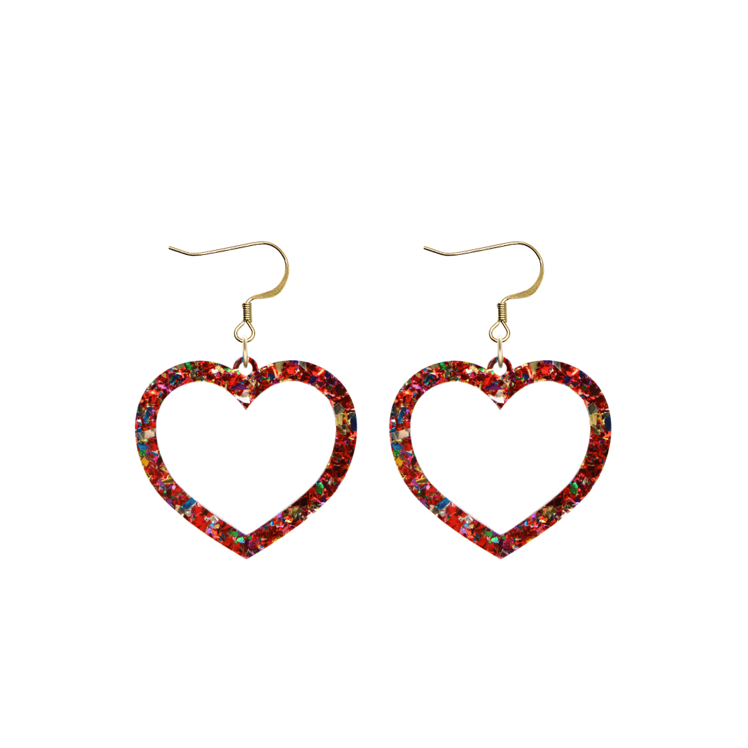 Haus of Dizzy 'Aladdin' Barbie Heart Earrings