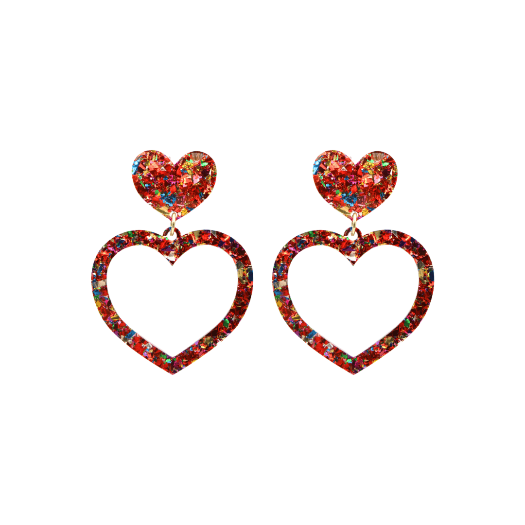 Haus of Dizzy 'Aladdin' Barbie Heart Earrings