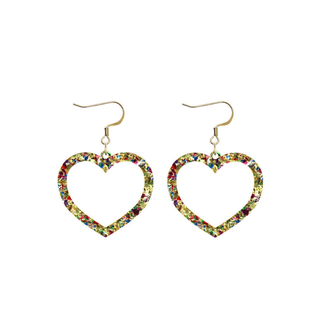 Haus of Dizzy 'Aladdin' Barbie Heart Earrings