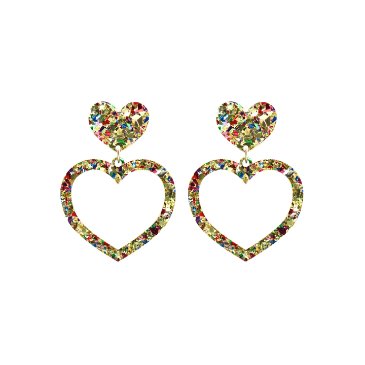 Haus of Dizzy 'Aladdin' Barbie Heart Earrings