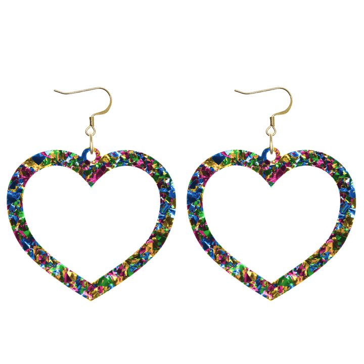 Haus of Dizzy 'Aladdin' Barbie Heart Earrings