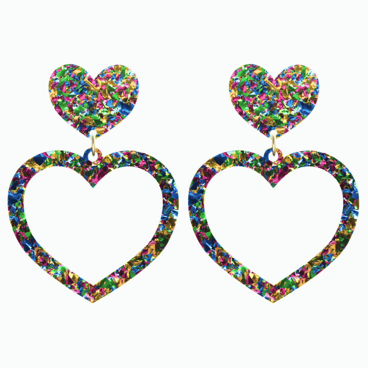 Haus of Dizzy 'Aladdin' Barbie Heart Earrings