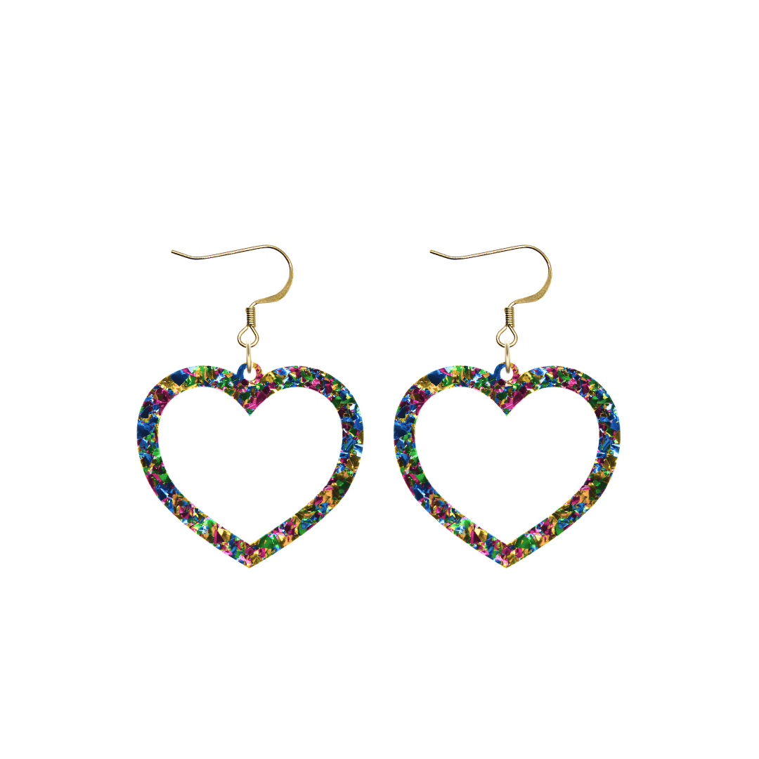 Haus of Dizzy 'Aladdin' Barbie Heart Earrings