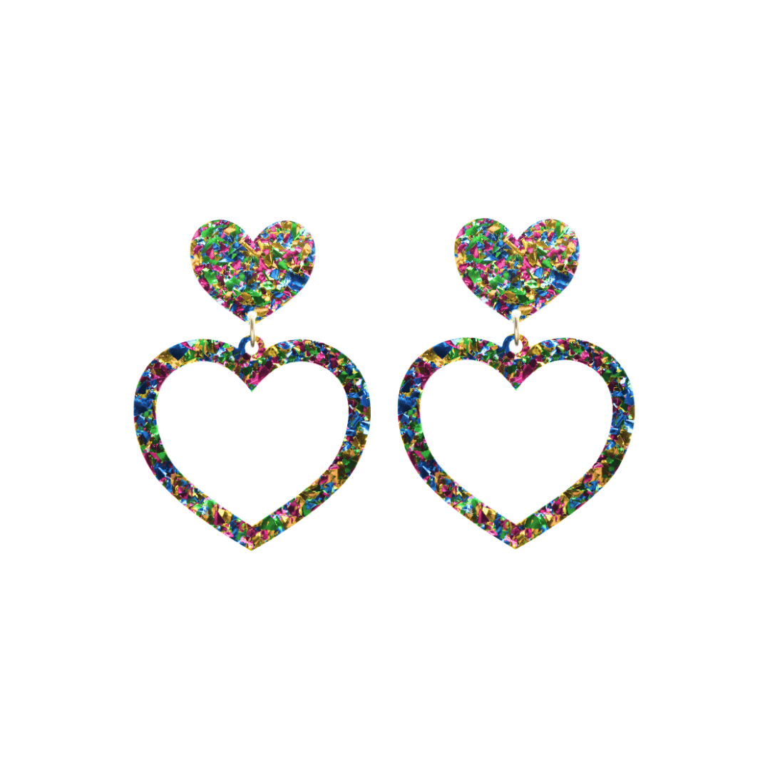 Haus of Dizzy 'Aladdin' Barbie Heart Earrings