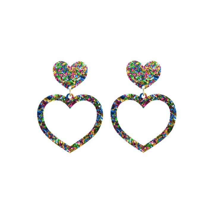 Haus of Dizzy 'Aladdin' Barbie Heart Earrings