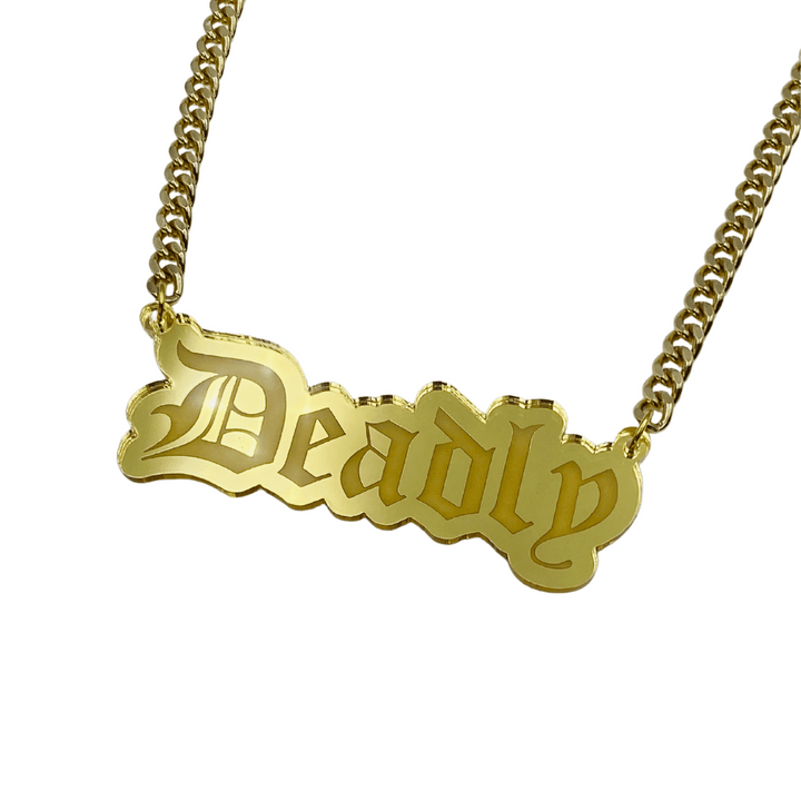 Haus of Dizzy 'Deadly' Plate Necklace