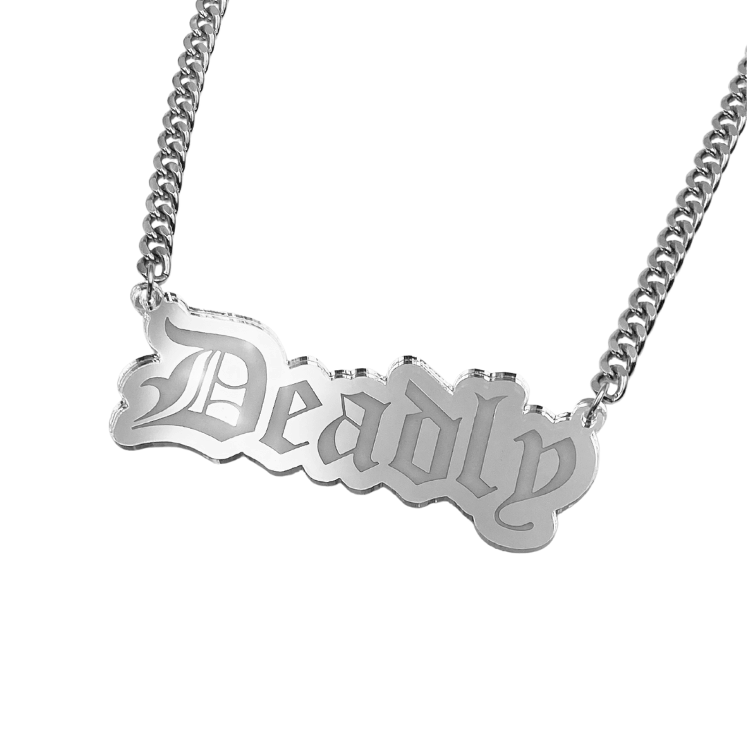 Haus of Dizzy 'Deadly' Plate Necklace