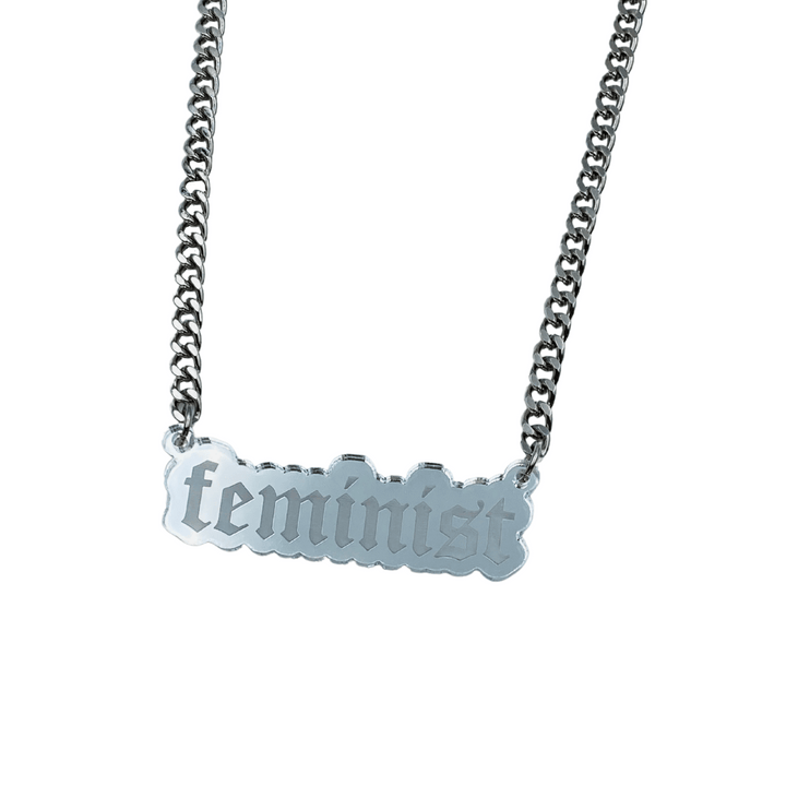 HAUS OF DIZZY 'Feminist' Plate Necklace