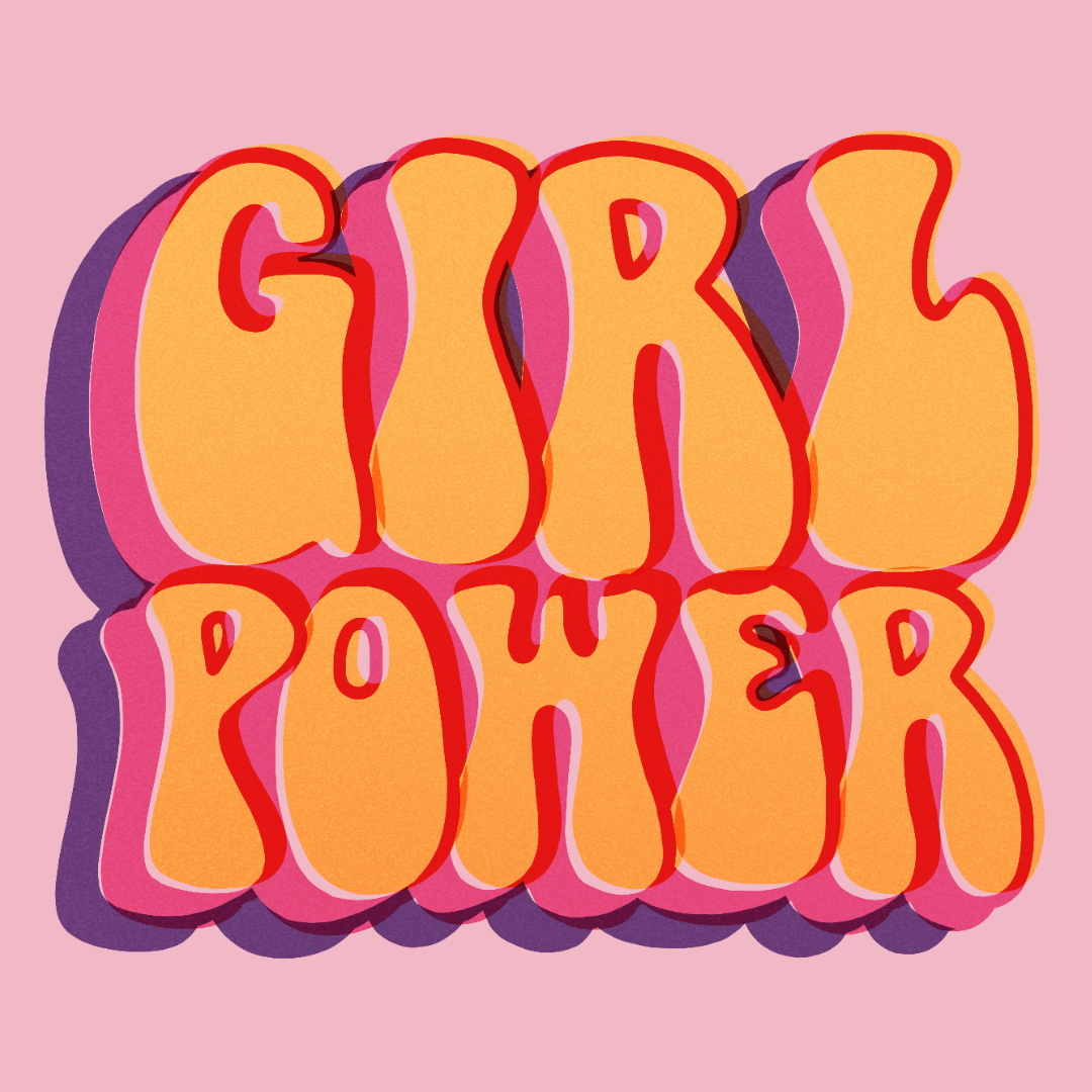 Haus of Dizzy Retro Girl Power Greeting Card