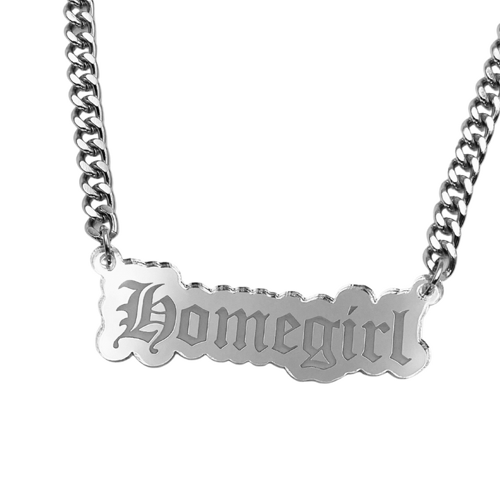 HAUS OF DIZZY 'Homegirl' Plate Necklace