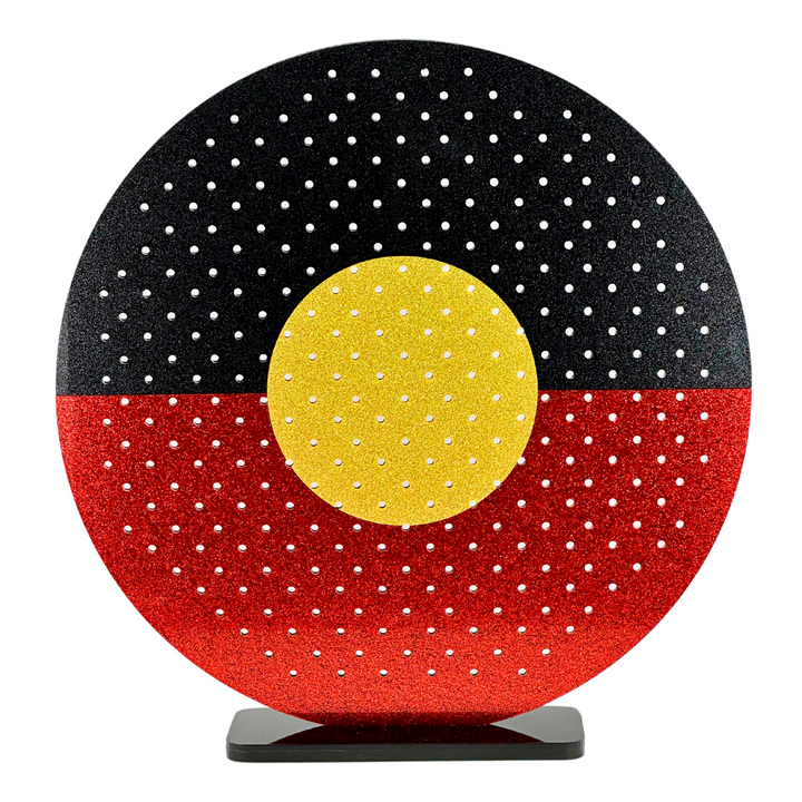 aboriginal flag circle jewellery stand