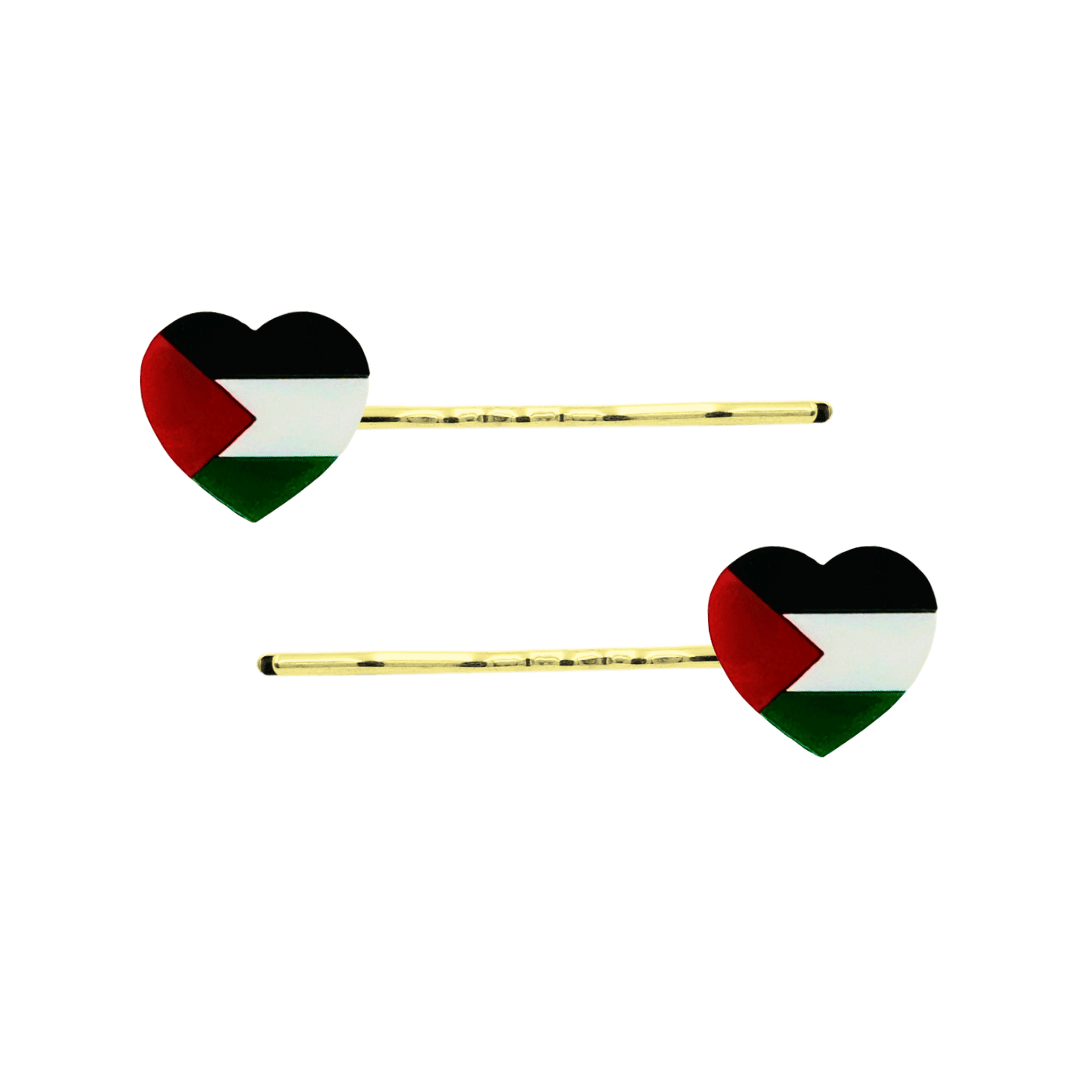 Haus of Dizzy Palestinian Flag Hair Pins