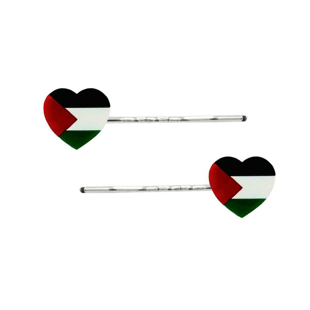 Haus of Dizzy Palestinian Flag Hair Pins