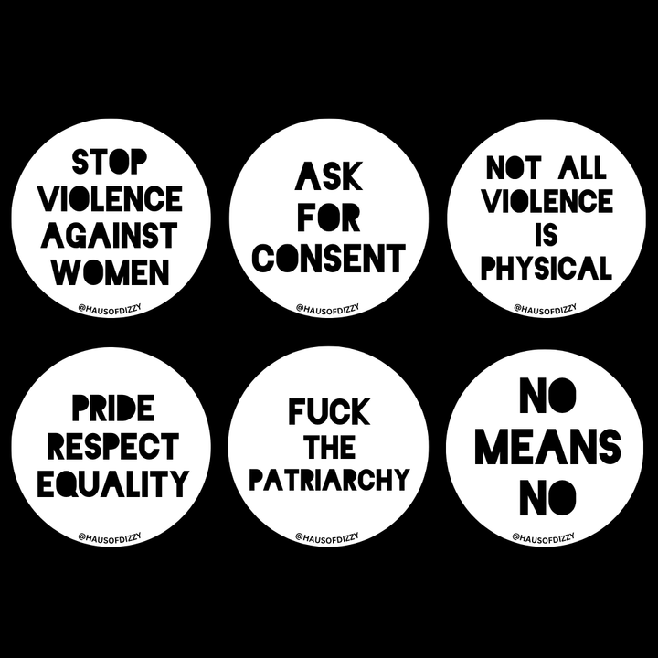 Haus of Dizzy 'PRIDE, RESPECT, EQUALITY' Assorted Vinyl Stickers