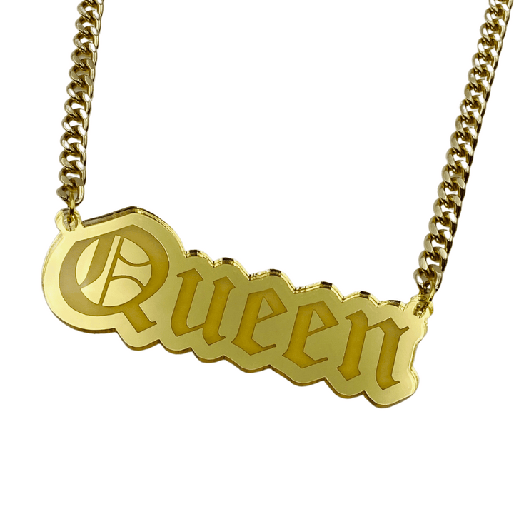 Haus of Dizzy 'Queen' Plate Necklace