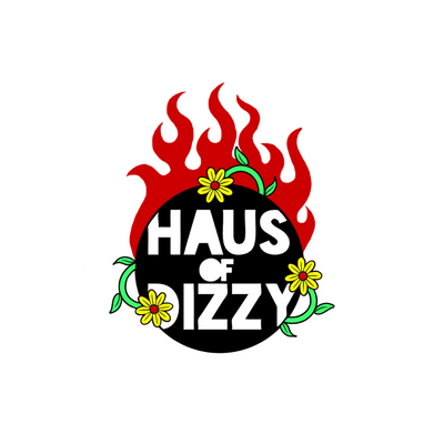 Haus of Dizzy Red Flames Logo sticker