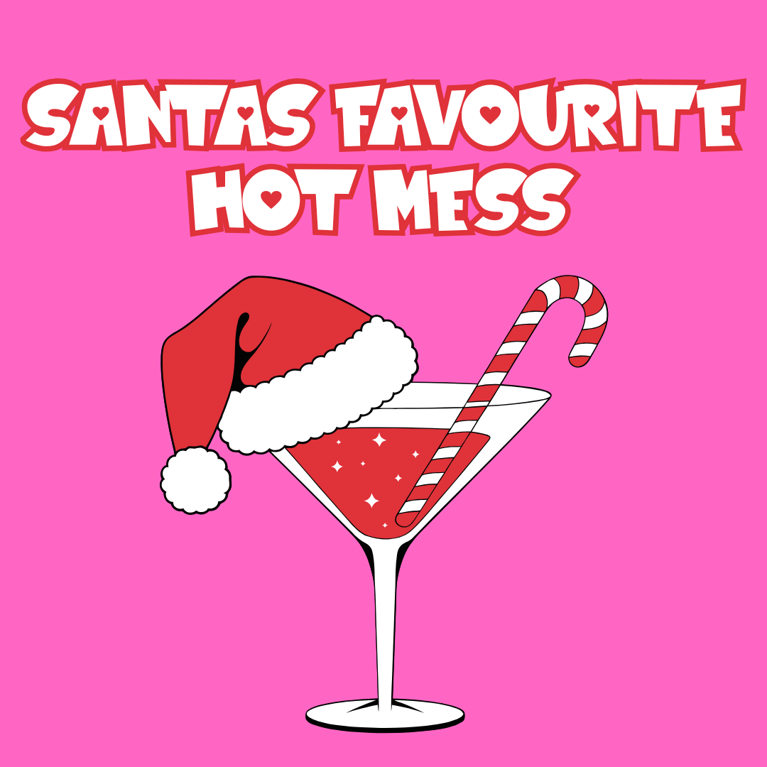 haus of dizzy santas favourite hot mess greeting card