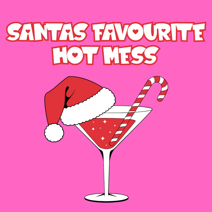 haus of dizzy santas favourite hot mess greeting card