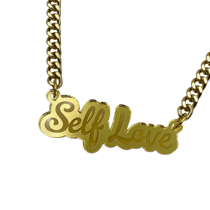 HAUS OF DIZZY 'Self Love' Plate Necklace